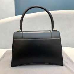 Borsa a tracolla media Clessidra Balenciaga nera