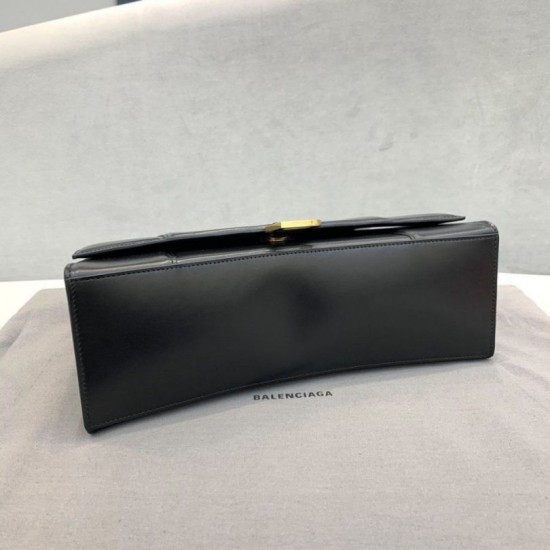 Replica Borsa a tracolla media Clessidra Balenciaga nera Replica Borsa a tracolla media Clessidra Balenciaga nera