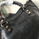 Replica Balenciaga Classic Metallic Edge City Borsa agnello con fessure nere