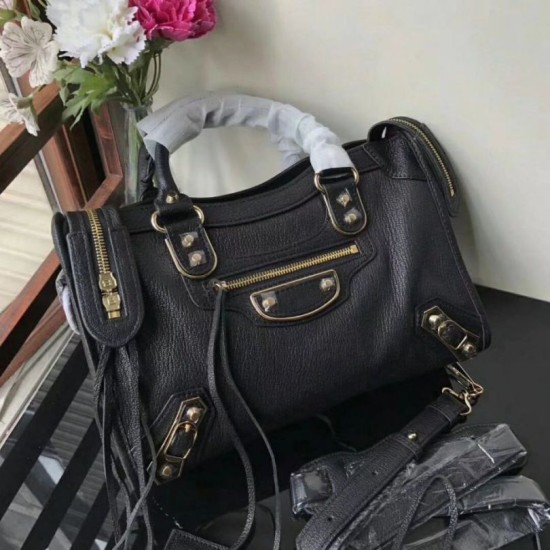 Replica Borsa Balenciaga Classic Metallic Edge City agnello nera Replica Borsa Balenciaga Classic Metallic Edge City agnello nera
