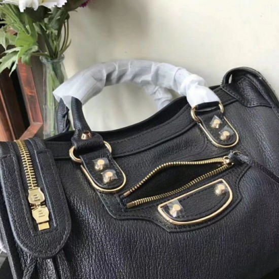 Replica Borsa Balenciaga Classic Metallic Edge City agnello nera Replica Borsa Balenciaga Classic Metallic Edge City agnello nera