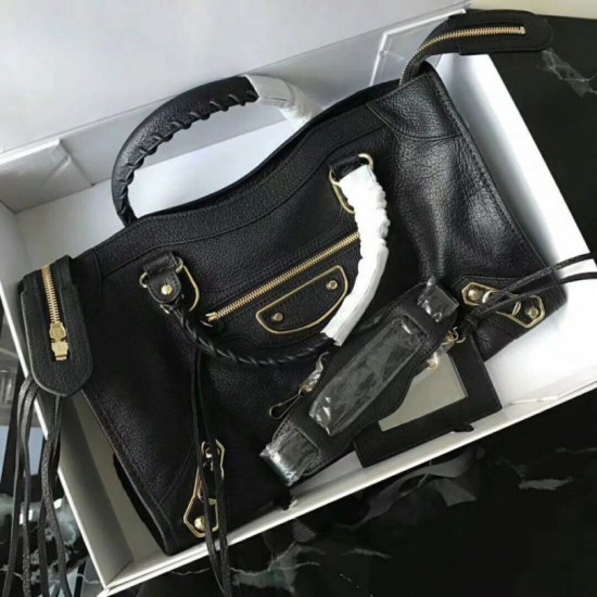 Replica Borsa Balenciaga Classic Metallic Edge City agnello nera Replica Borsa Balenciaga Classic Metallic Edge City agnello nera