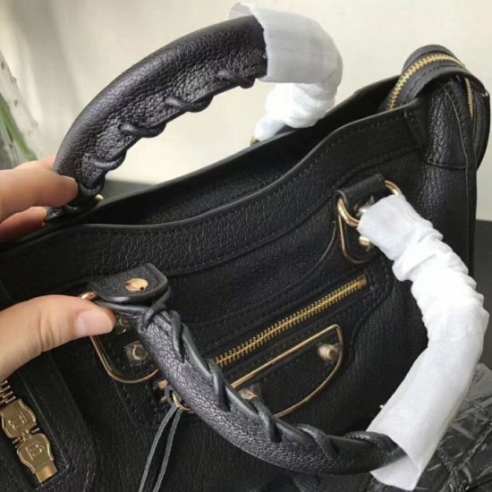Replica Borsa Balenciaga Classic Metallic Edge City agnello nera Replica Borsa Balenciaga Classic Metallic Edge City agnello nera