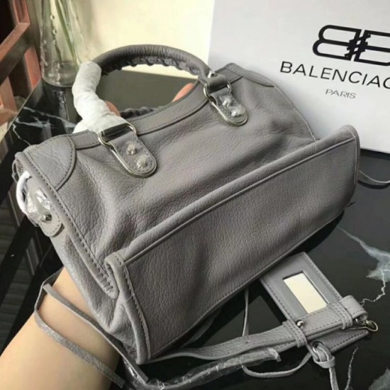 Replica Borsa Balenciaga Classic Metallic Edge City agnello grigia Replica Borsa Balenciaga Classic Metallic Edge City agnello grigia