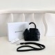 Replica Borsa a tracolla Balenciaga Ville XXS in pelle stampata coccodrillo nera Replica Borsa a tracolla Balenciaga Ville XXS in pelle stampata coccodrillo nera