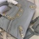 Replica Borsa da città Balenciaga Classic con bordo metallizzato azzurro Replica Borsa da città Balenciaga Classic con bordo metallizzato azzurro