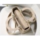 Replica Borsa a spalla ricamata Christian Dior Medium Lady D-Lite albicocca