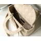 Replica Borsa a spalla ricamata Christian Dior Medium Lady D-Lite albicocca