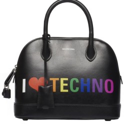 Borsa a tracolla Balenciaga I Love Techno Ville 5506450 nera