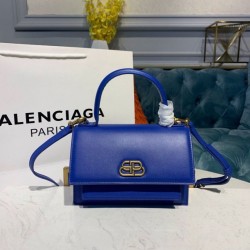Borsa a tracolla Balenciaga Sharp XS Satchel blu