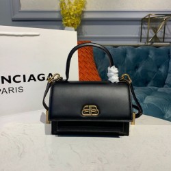 Borsa a tracolla Balenciaga Sharp XS Satchel nera