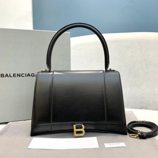 Replica Borsa a tracolla media Clessidra Balenciaga nera Replica Borsa a tracolla media Clessidra Balenciaga nera