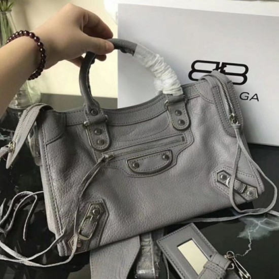 Replica Borsa Balenciaga Classic Metallic Edge City agnello grigia Replica Borsa Balenciaga Classic Metallic Edge City agnello grigia