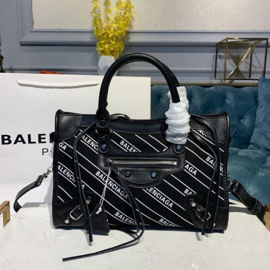 Replica Borsa logo Balenciaga Manico Allover chiaretto Replica Borsa logo Balenciaga Manico Allover chiaretto