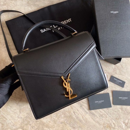 Replica Borsa media Cassandra YSL Saint Laurent nera Replica Borsa media Cassandra YSL Saint Laurent nera