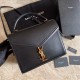 Replica Borsa media Cassandra YSL Saint Laurent nera Replica Borsa media Cassandra YSL Saint Laurent nera
