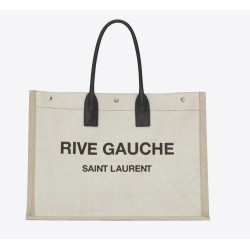 Borsa tote YSL Saint Laurent Rive Gauche Beige