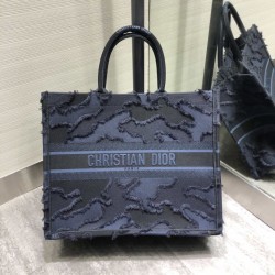 Christian Dior Oversize Book Shopping Borse Blu scuro