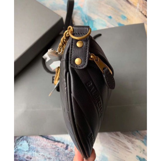 Replica Marsupio Balenciaga Souvenirs ultra piccolo nero Replica Marsupio Balenciaga Souvenirs ultra piccolo nero