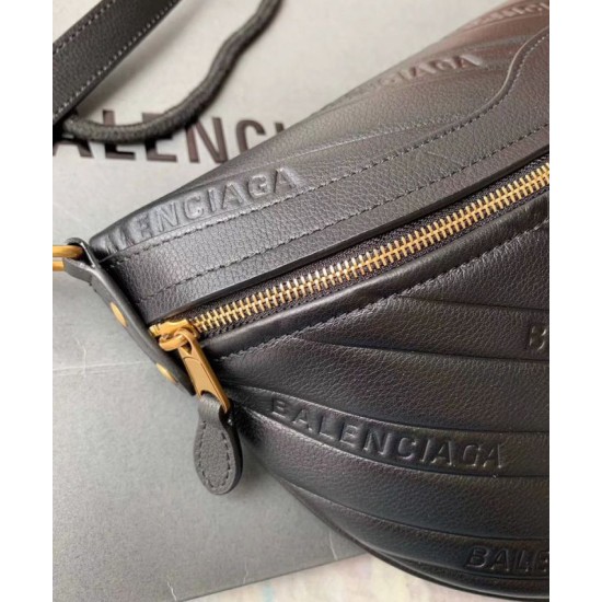 Replica Marsupio Balenciaga Souvenirs ultra piccolo nero Replica Marsupio Balenciaga Souvenirs ultra piccolo nero