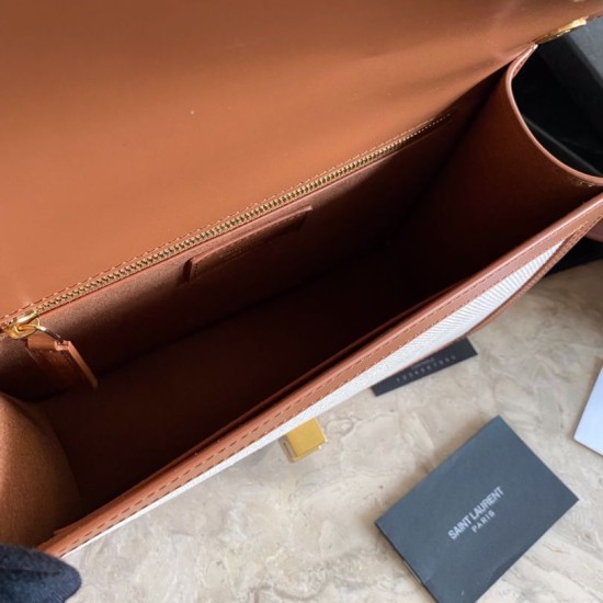 Replica Borsa in pelle liscia YSL Saint Laurent Carre Replica Borsa in pelle liscia YSL Saint Laurent Carre