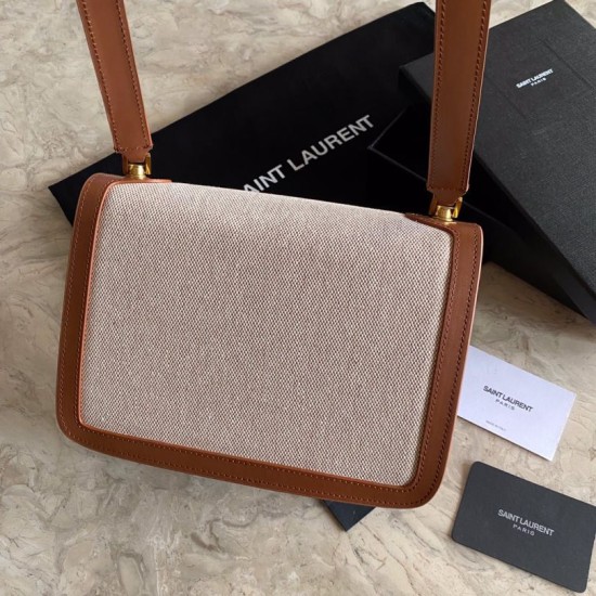 Replica Borsa in pelle liscia YSL Saint Laurent Carre Replica Borsa in pelle liscia YSL Saint Laurent Carre