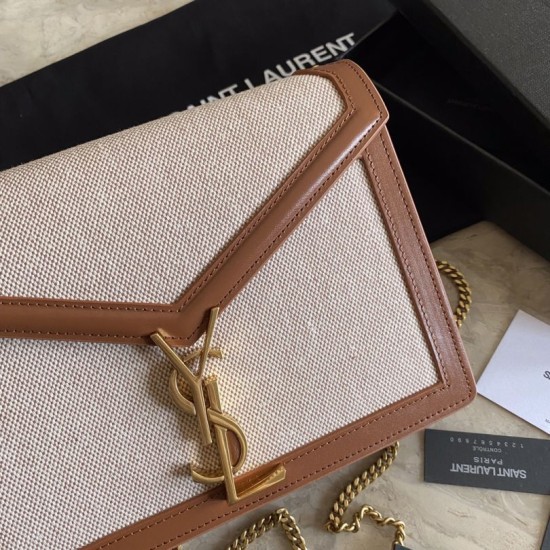 Replica YSL Saint Laurent Cassandra Monogram Clasp Bag Marrone Replica YSL Saint Laurent Cassandra Monogram Clasp Bag Marrone