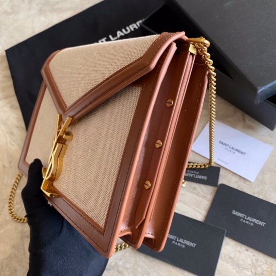 Replica YSL Saint Laurent Cassandra Monogram Clasp Bag Marrone Replica YSL Saint Laurent Cassandra Monogram Clasp Bag Marrone