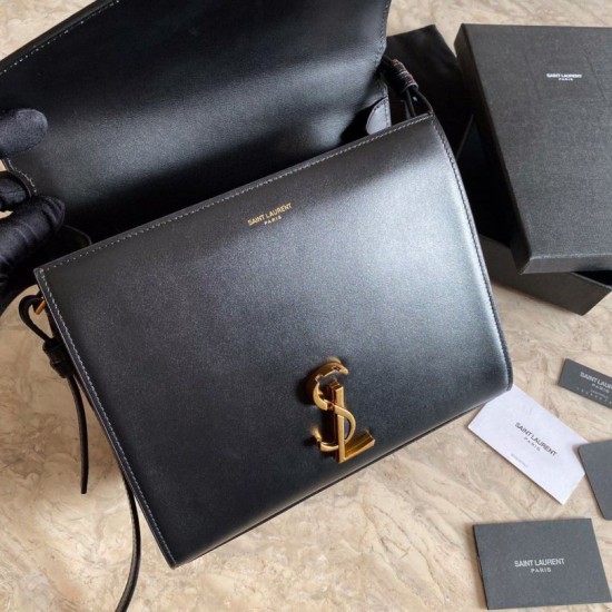 Replica Borsa media Cassandra YSL Saint Laurent nera Replica Borsa media Cassandra YSL Saint Laurent nera