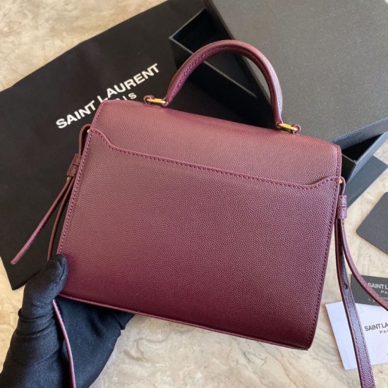 Replica Claret borsa media Yand Saint Laurent Cassandra Replica Claret borsa media Yand Saint Laurent Cassandra