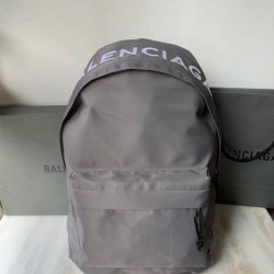 Zaino Ruota Balenciaga Nylon Grigio