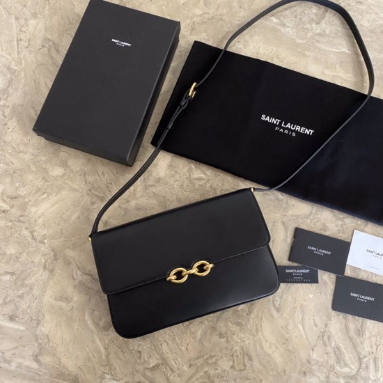 Replica Borsa a tracolla YSL Saint Laurent Le Maillon nera Replica Borsa a tracolla YSL Saint Laurent Le Maillon nera