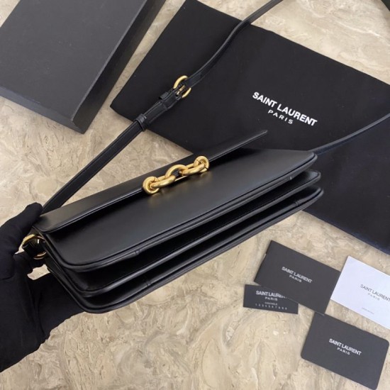 Replica Borsa a tracolla YSL Saint Laurent Le Maillon nera Replica Borsa a tracolla YSL Saint Laurent Le Maillon nera
