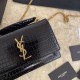 Replica Borsa YSL piccola in coccodrillo nero oro