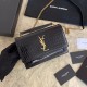 Replica Borsa YSL piccola in coccodrillo nero oro