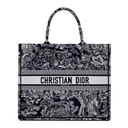 Christian Dior Book Tote blu scuro