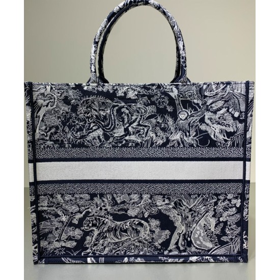 Replica Christian Dior Book Tote blu scuro Replica Christian Dior Book Tote blu scuro