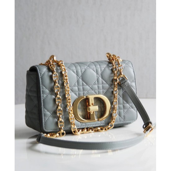 Replica Christian Dior Borsa Dior Caro grigia Replica Christian Dior Borsa Dior Caro grigia