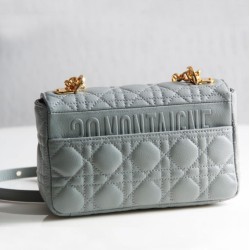 Christian Dior Borsa Dior Caro grigia