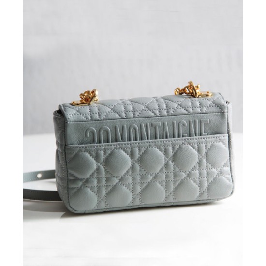 Replica Christian Dior Borsa Dior Caro grigia Replica Christian Dior Borsa Dior Caro grigia