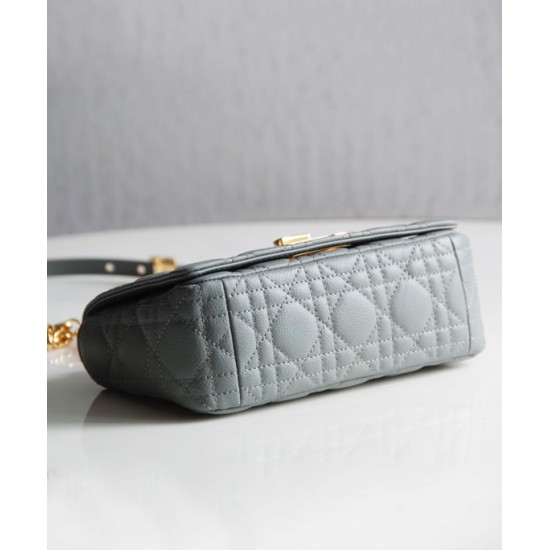 Replica Christian Dior Borsa Dior Caro grigia Replica Christian Dior Borsa Dior Caro grigia