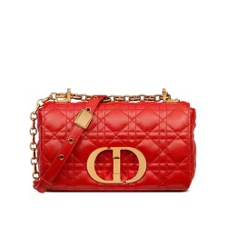 Christian Dior Borsa Dior Caro piccola rossa