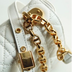 Christian Dior Borsa Dior Caro Bianca