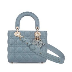 Christian Dior Borsa Lady Dior My Abcdior Azzurro