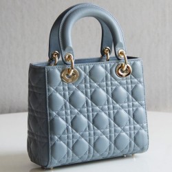 Christian Dior Borsa Lady Dior My Abcdior Azzurro