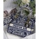 Replica Borsa Christian Dior Medium Lady D-Lite blu scuro Replica Borsa Christian Dior Medium Lady D-Lite blu scuro