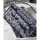 Replica Borsa Christian Dior Medium Lady D-Lite blu scuro Replica Borsa Christian Dior Medium Lady D-Lite blu scuro
