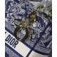 Replica Borsa Christian Dior Medium Lady D-Lite blu scuro Replica Borsa Christian Dior Medium Lady D-Lite blu scuro