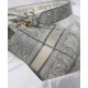 Replica Borsa Christian Dior Medium Lady D-Lite grigia Replica Borsa Christian Dior Medium Lady D-Lite grigia