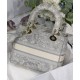 Replica Borsa Christian Dior Medium Lady D-Lite grigia Replica Borsa Christian Dior Medium Lady D-Lite grigia